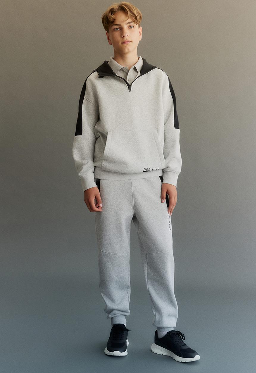 H&M - Sweatshirt joggers - light grey marl