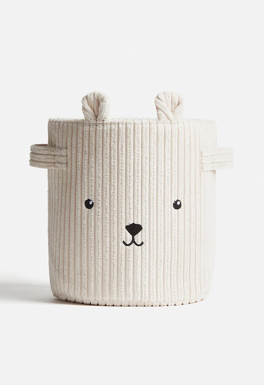 H&M - Small cord storage basket - light beige 