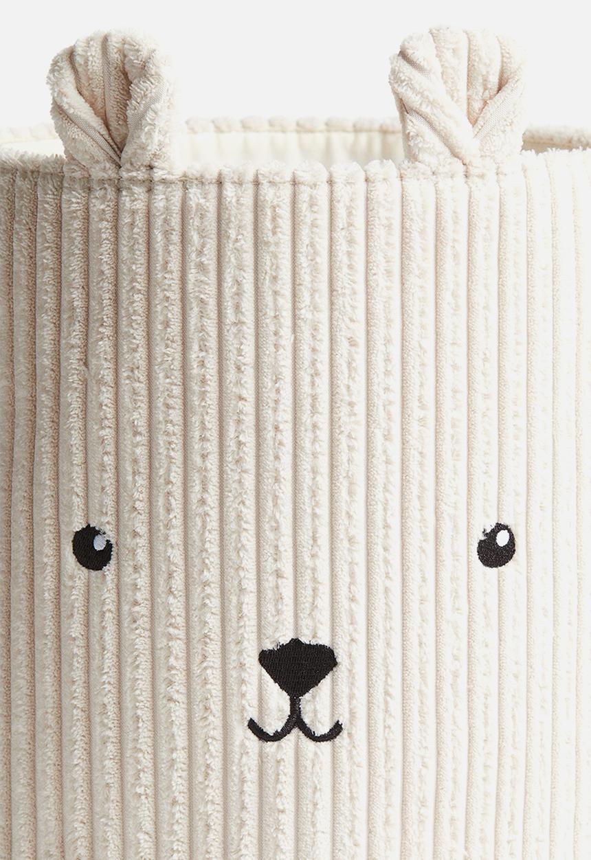 H&M - Small cord storage basket - light beige 