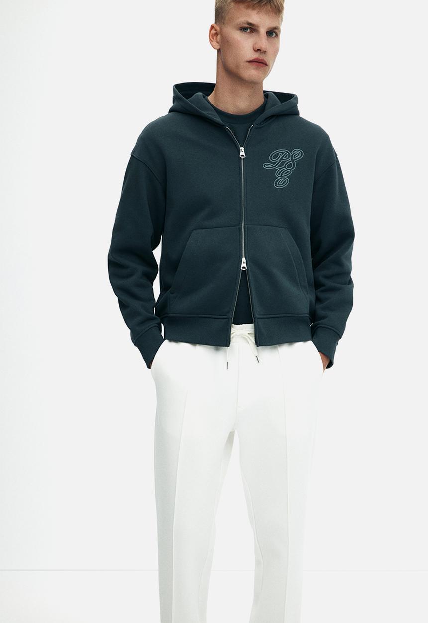 H&M - Regular fit tailored joggers - white