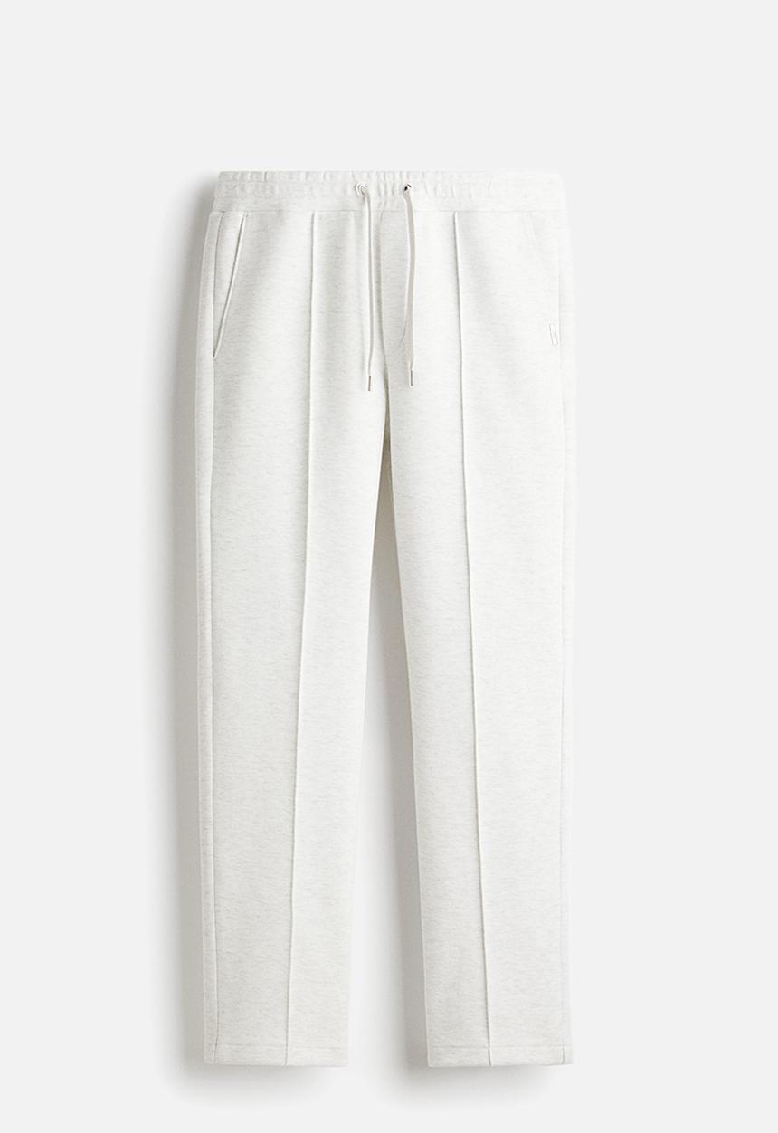 H&M - Regular fit tailored joggers - light grey marl 