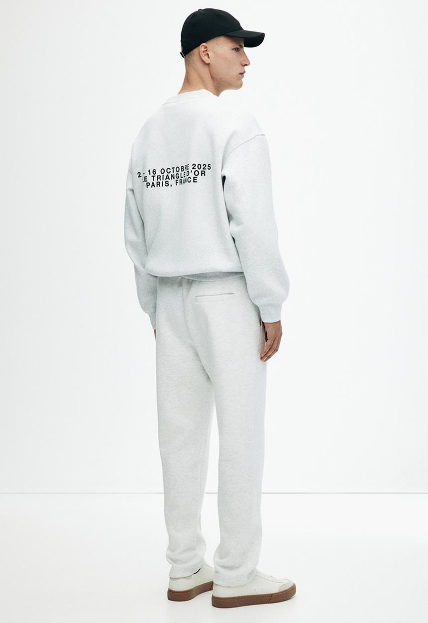 H&M - Regular fit tailored joggers - light grey marl 