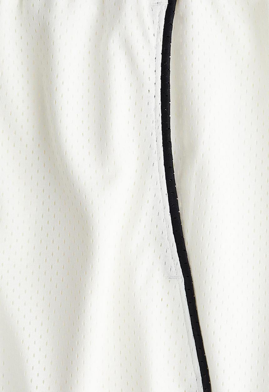 H&M - Relaxed fit mesh shorts - white