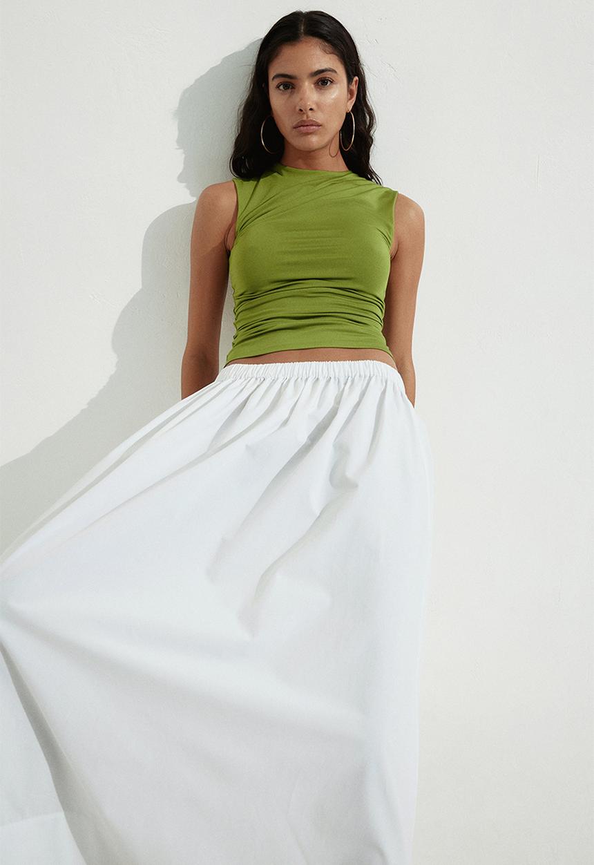 H&M - Draped vest top - green
