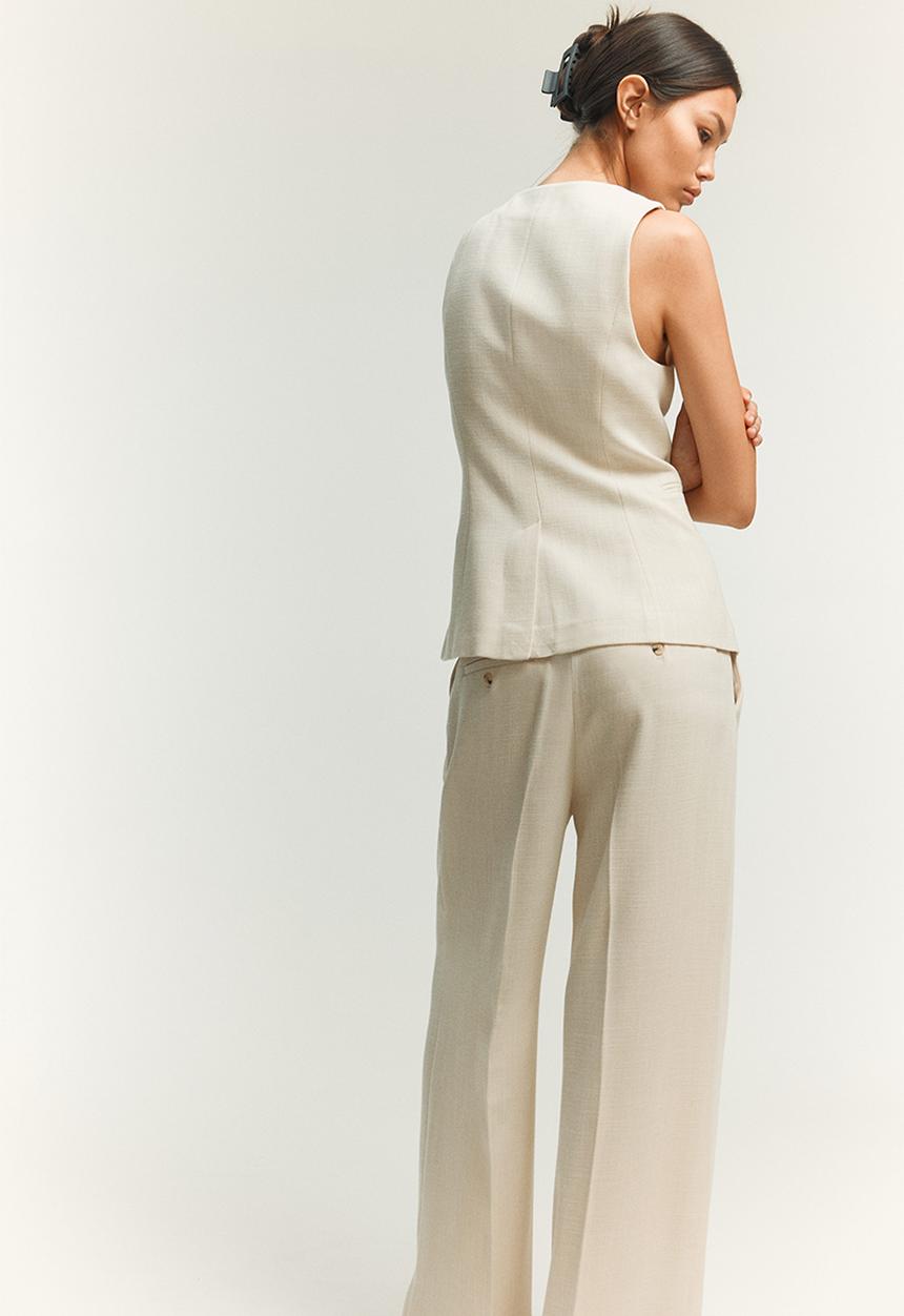 H&M - Tailored trousers - cream