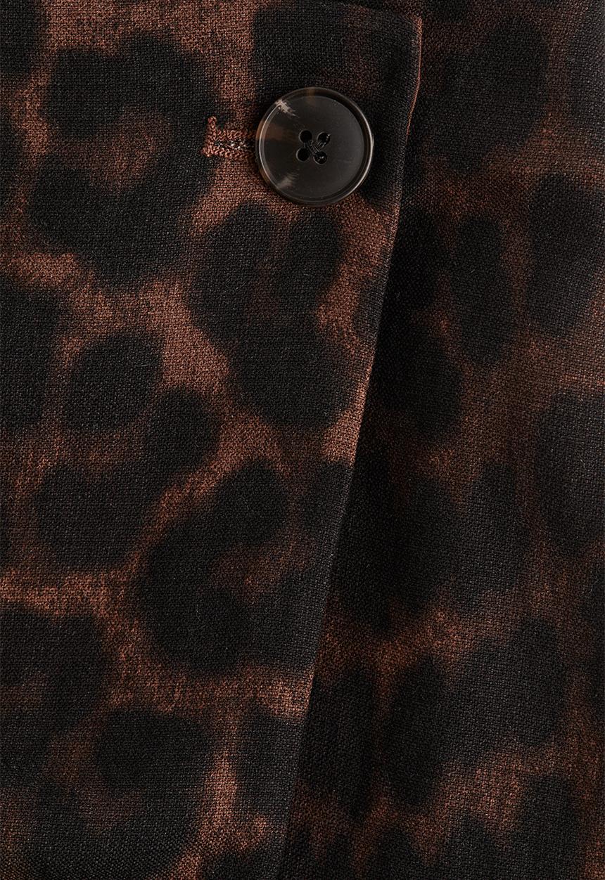 H&M - Wrap skort - brown/leopard print