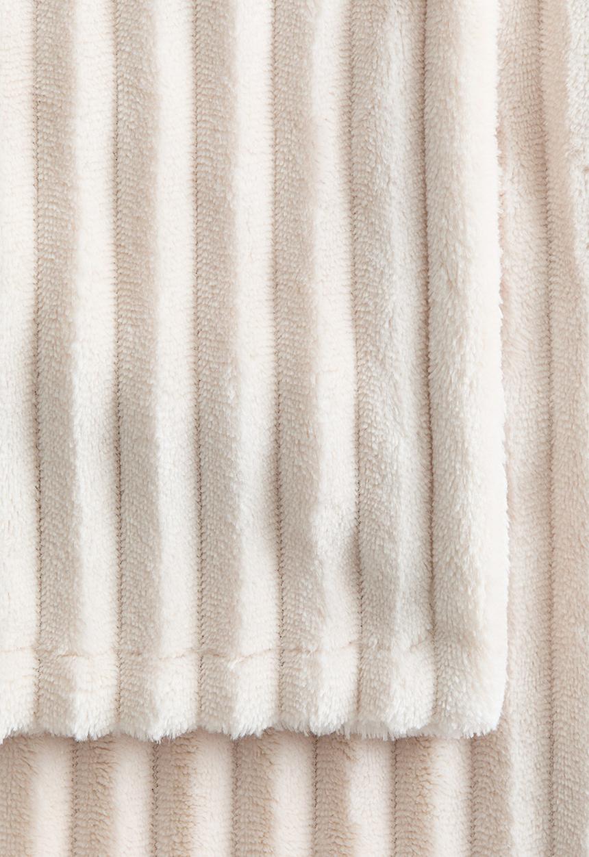 H&M - Structured fleece blanket - beige