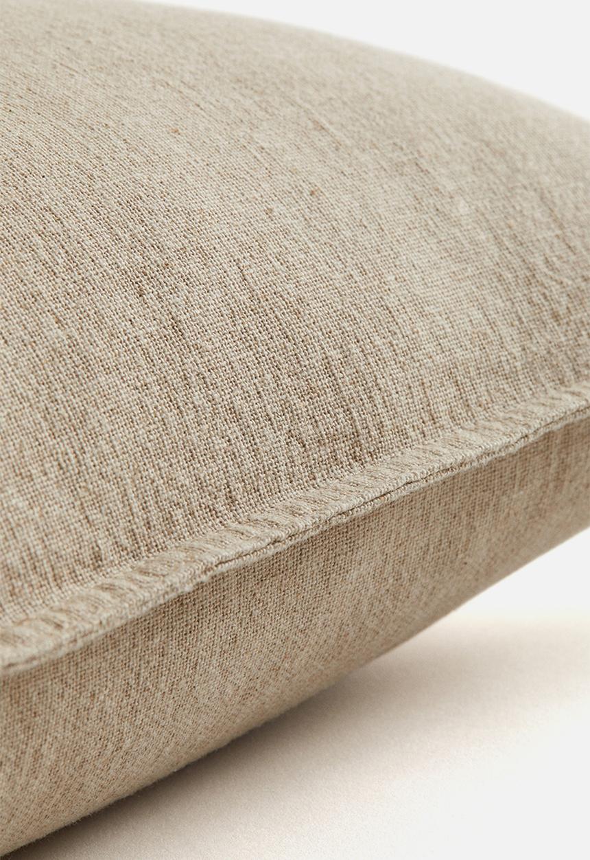 H&M - Linen-blend cushion cover -  light beige