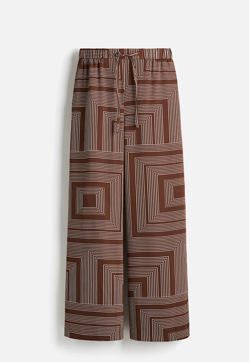 H&M - Wide trousers - brown patterned