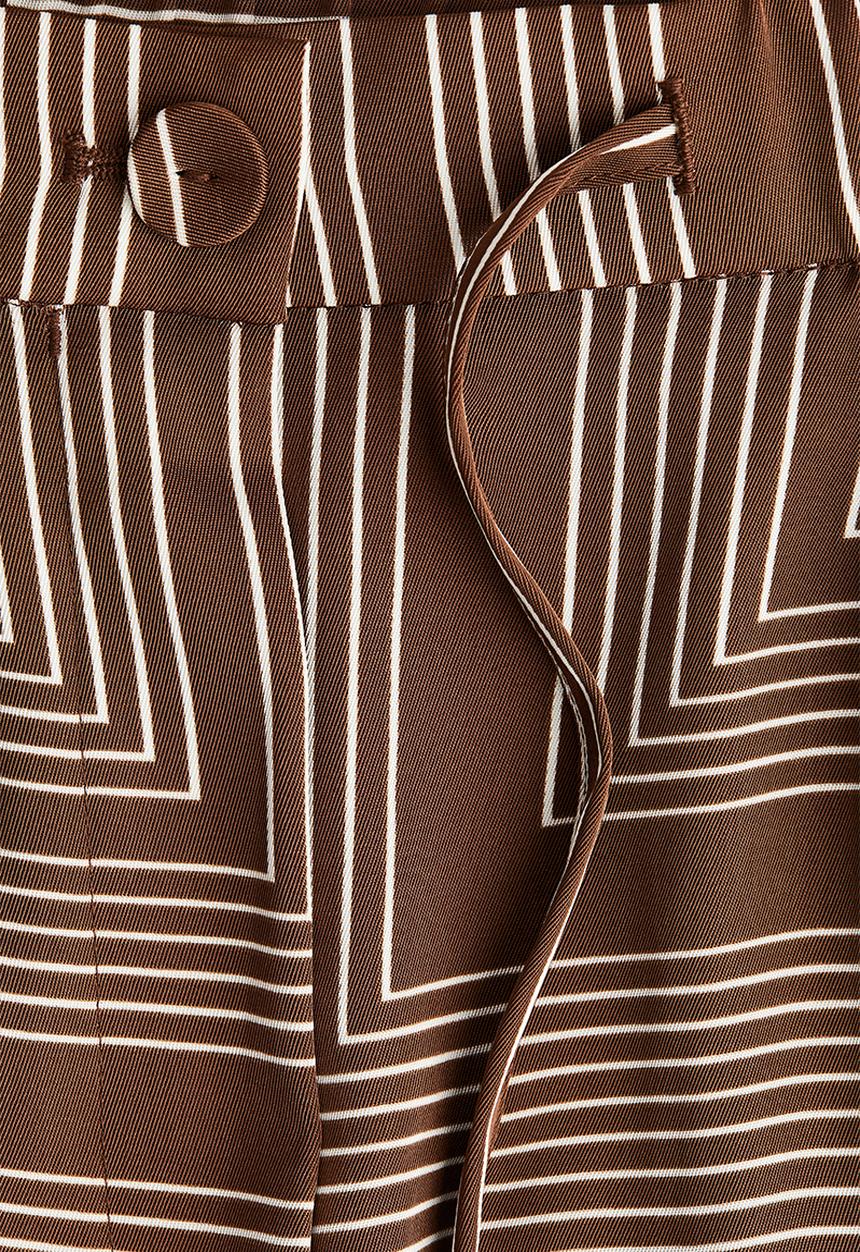 H&M - Wide trousers - brown patterned