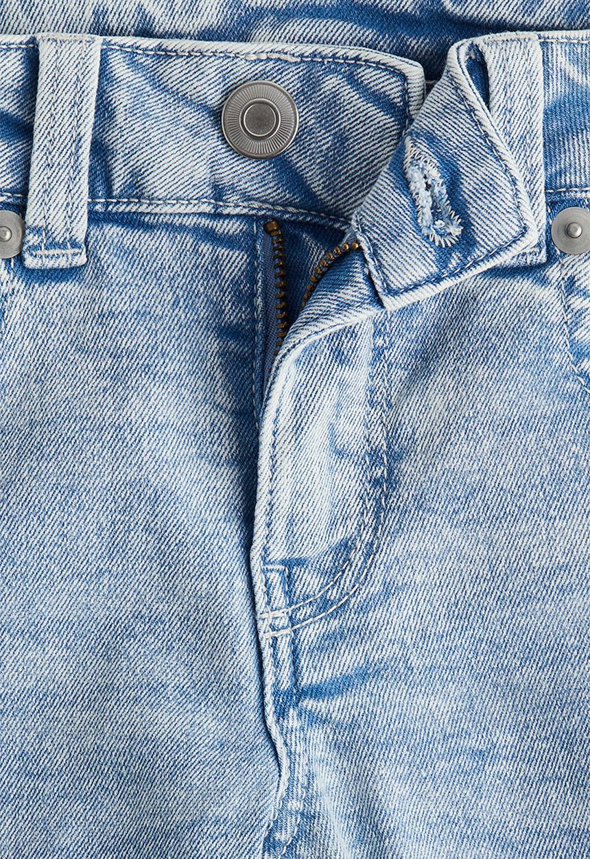 H&M - Flared low jeans - light denim blue & colour block