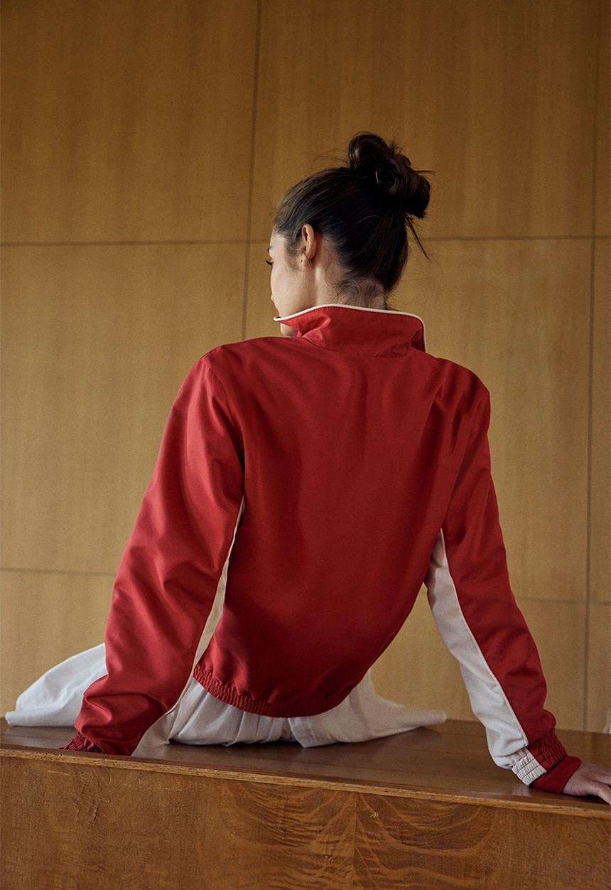 H&M - Track jacket -red colour block