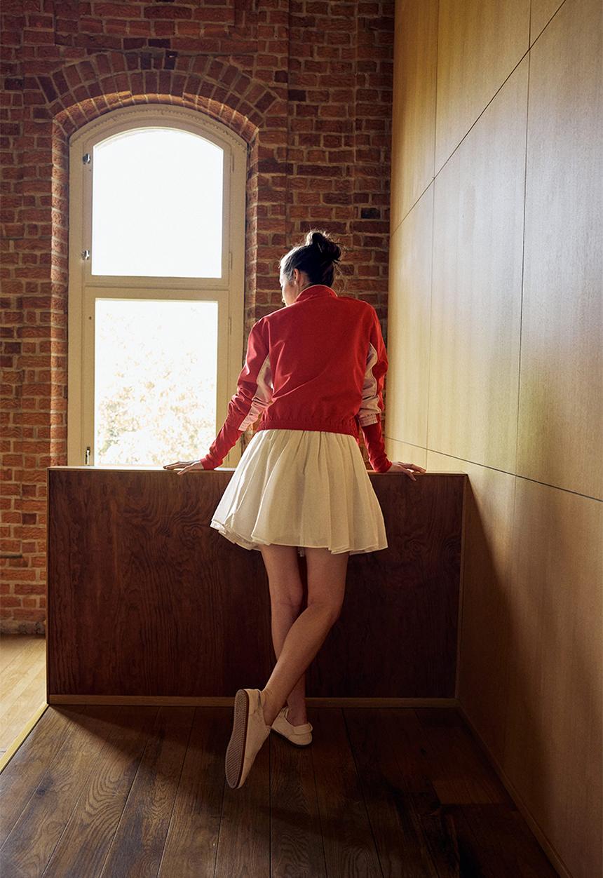 H&M - Track jacket -red colour block