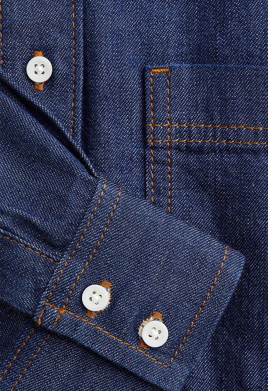 H&M - Denim shirt - dark denim blue