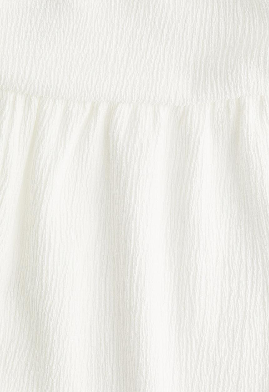 H&M - Crinkled balloon-leg trousers - white