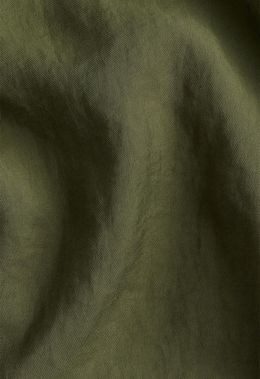 H&M - Waisted blouse - dark green