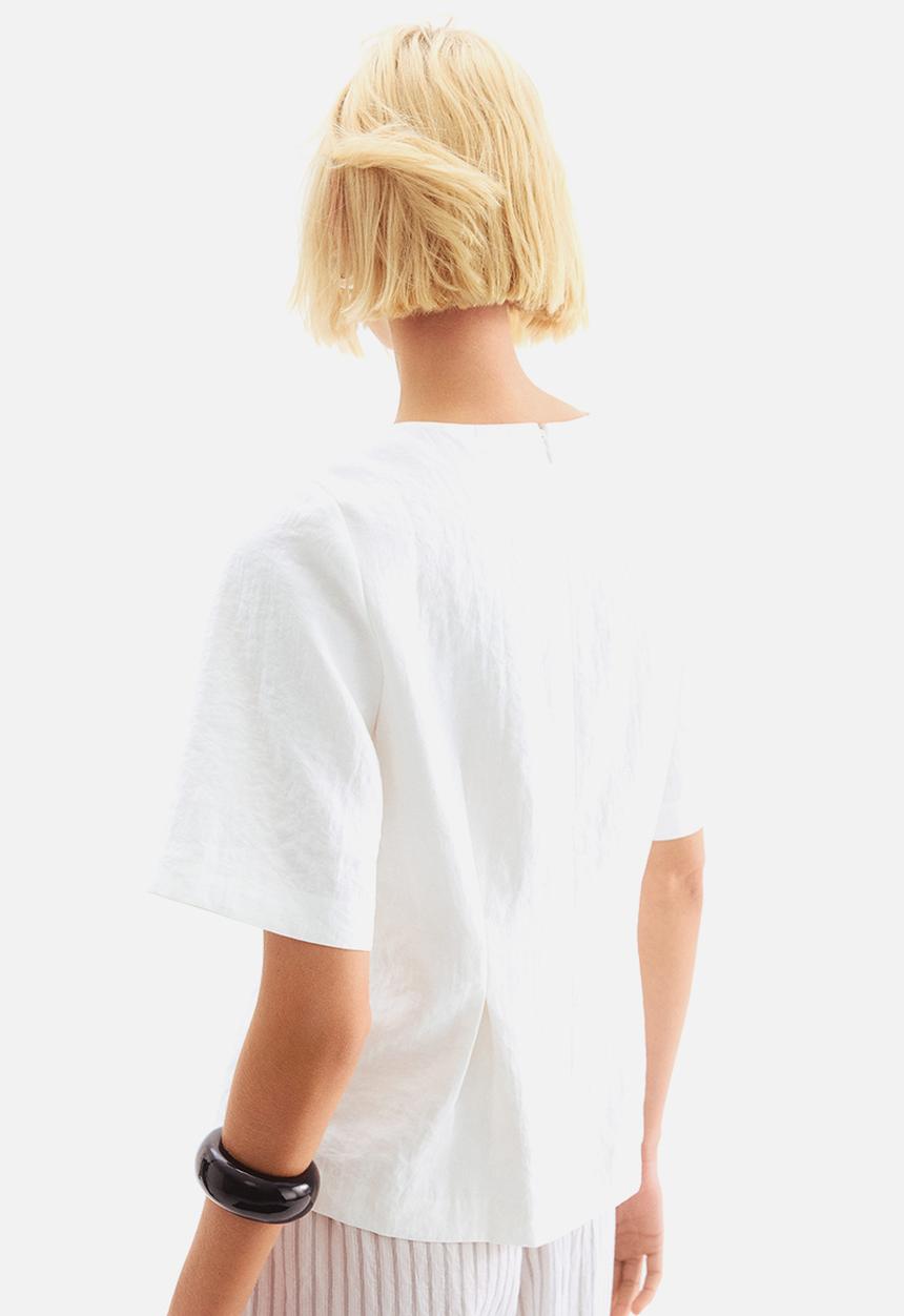 H&M - Waisted blouse - white