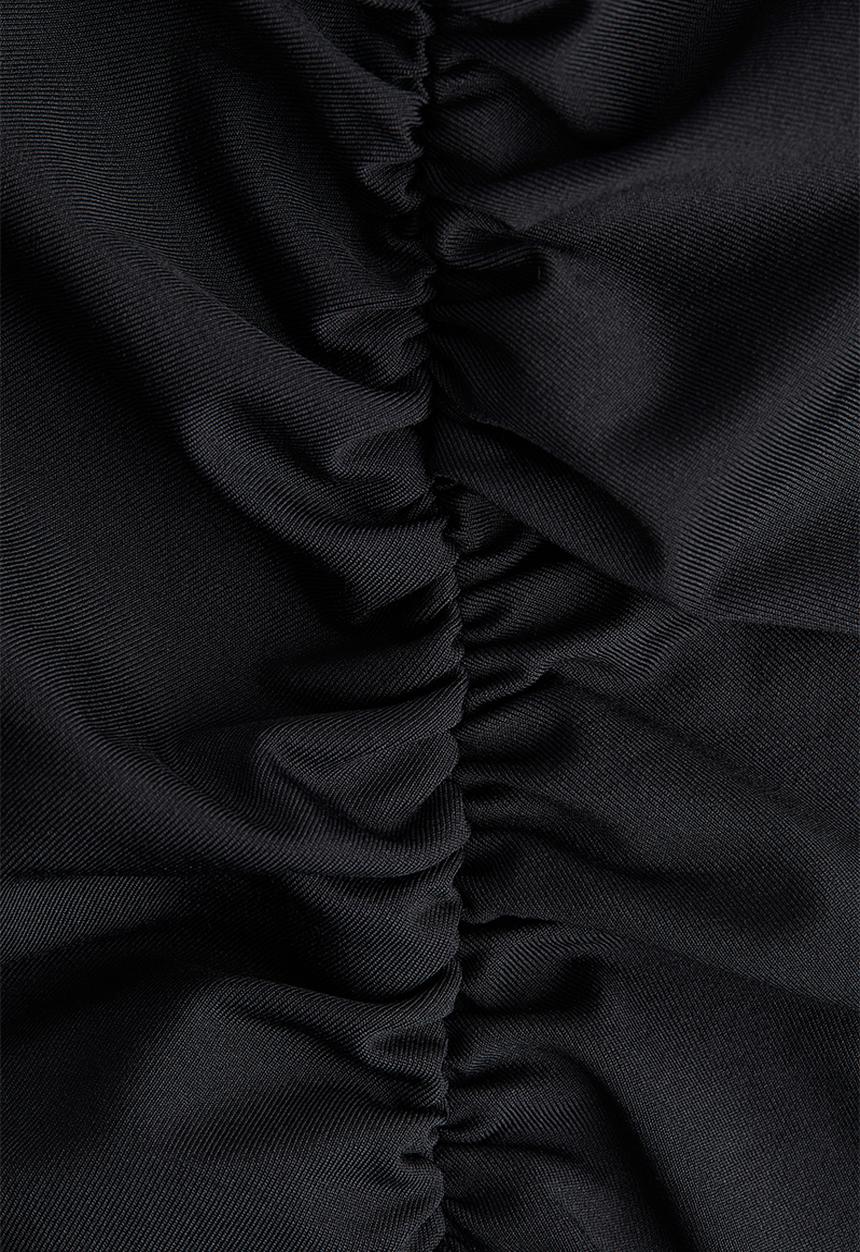 H&M - Gathered top - black