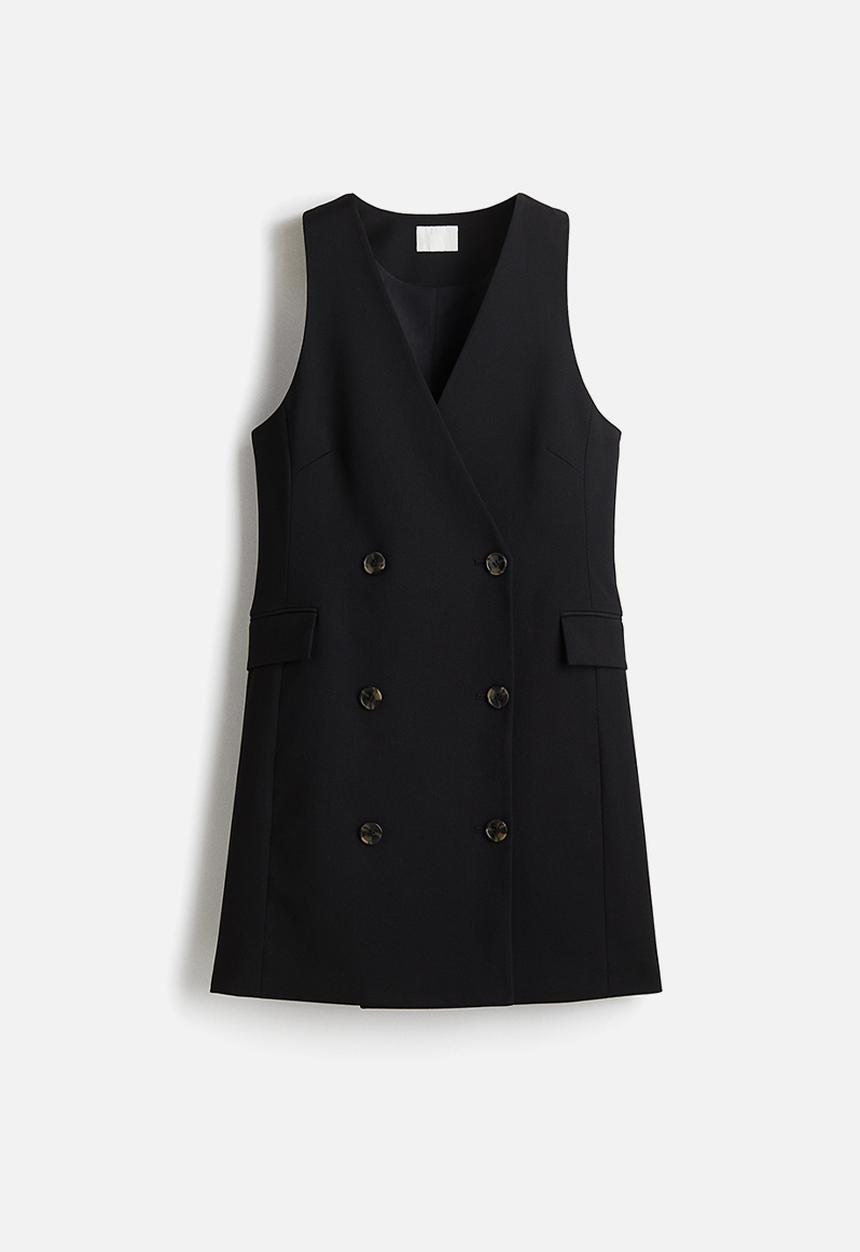H&M - Waistcoat dress - black