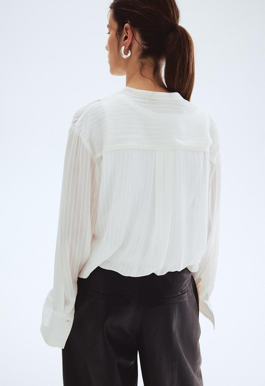 H&M - Sheer blouse - white