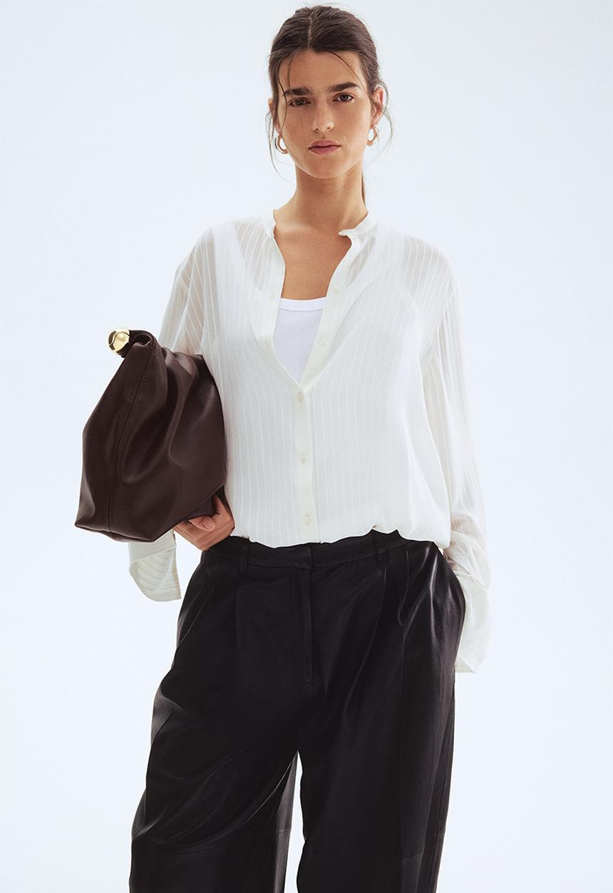 H&M - Sheer blouse - white