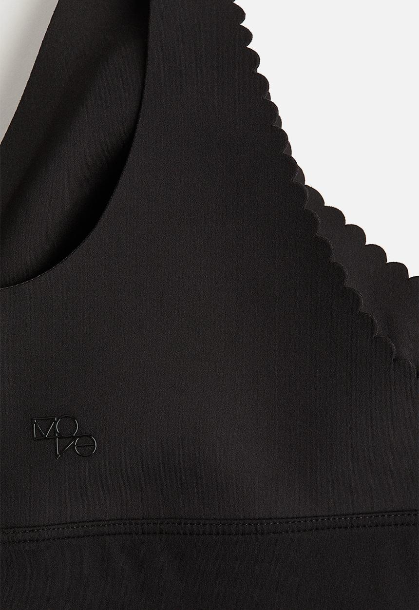 H&M - Medium support sports bra with softmove™ - black