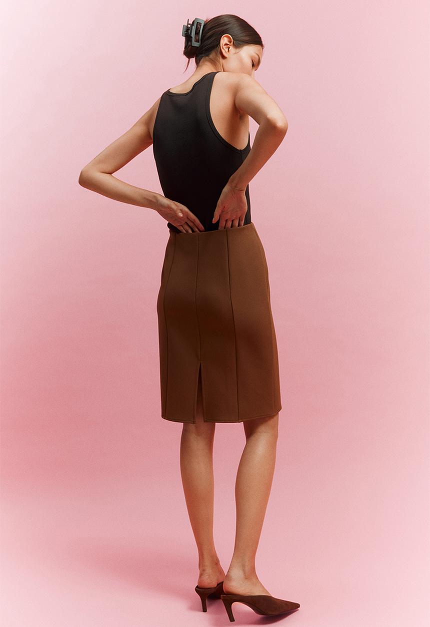 H&M - Knee-length skirt - brown