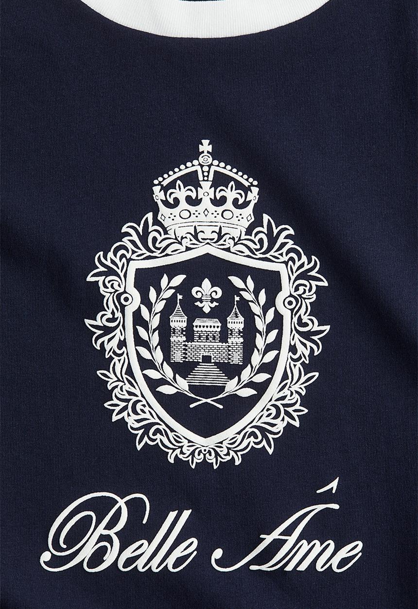 H&M - Cotton t-shirt - navy blue belle âme