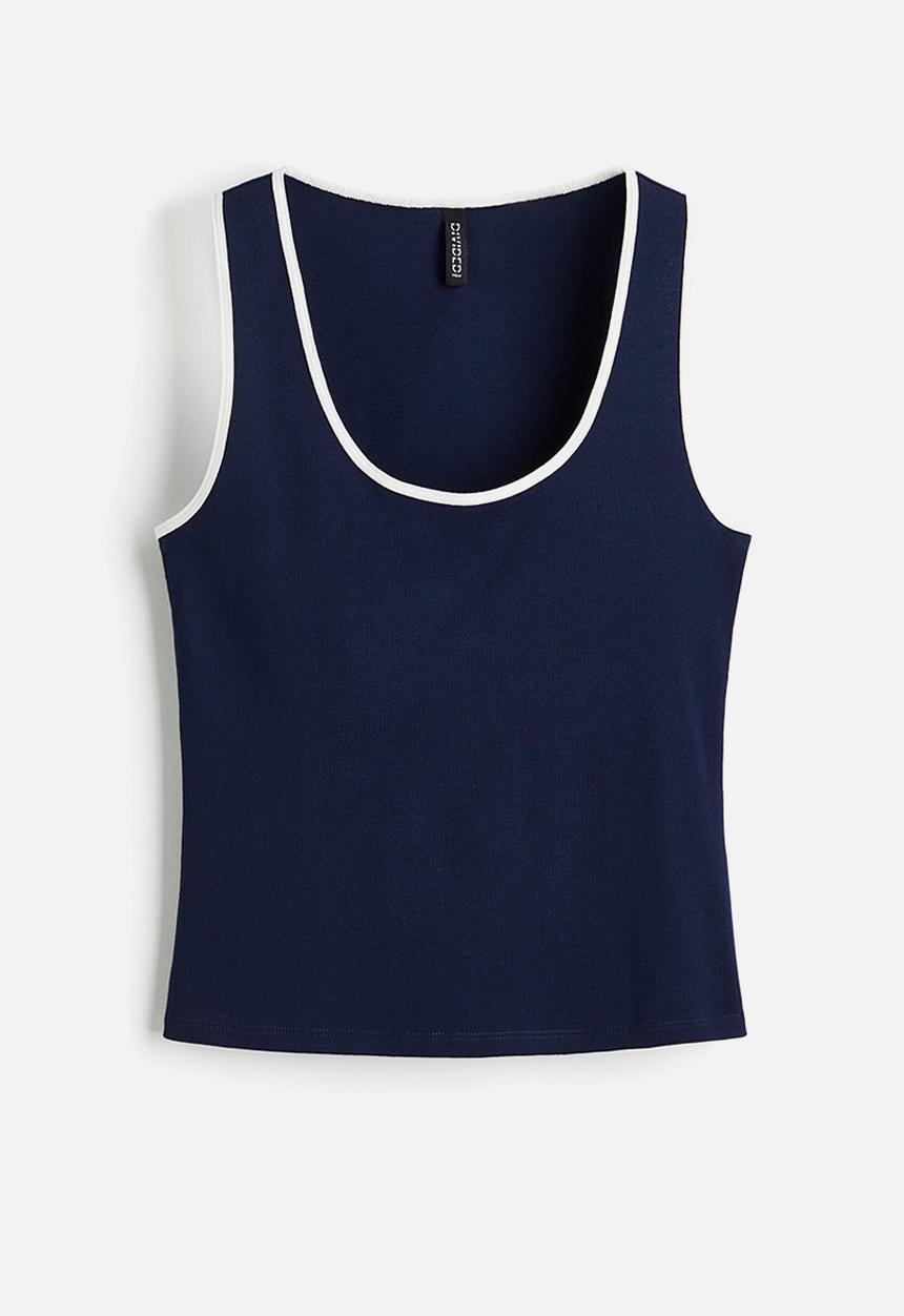 H&M - Cotton vest top - dark blue