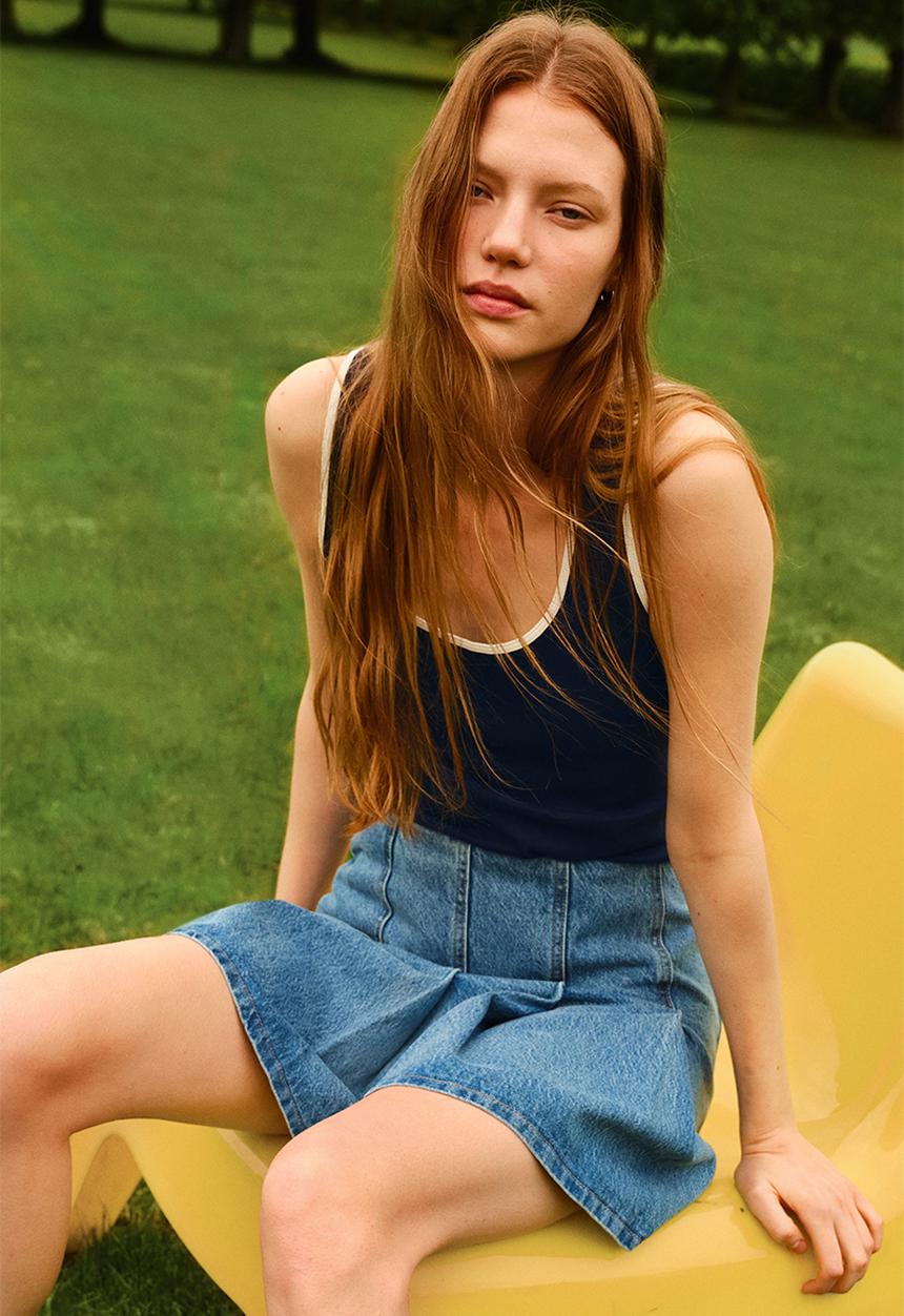 H&M - Cotton vest top - dark blue