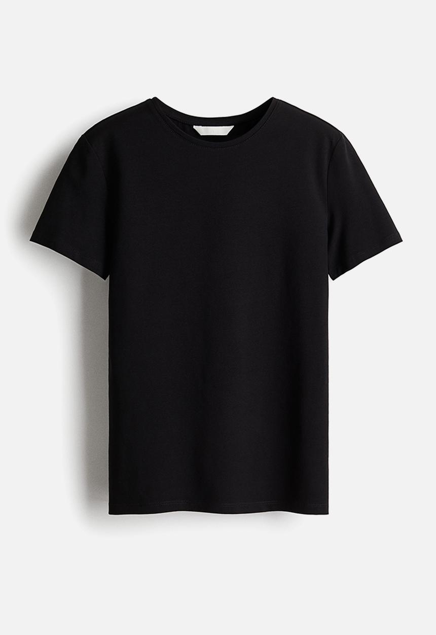 H&M - Fitted t-shirt - black