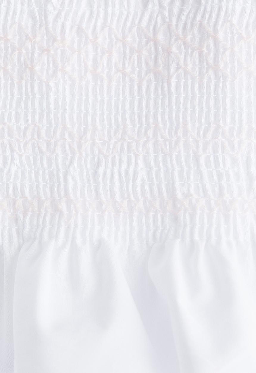 H&M - Smocked strappy top - white