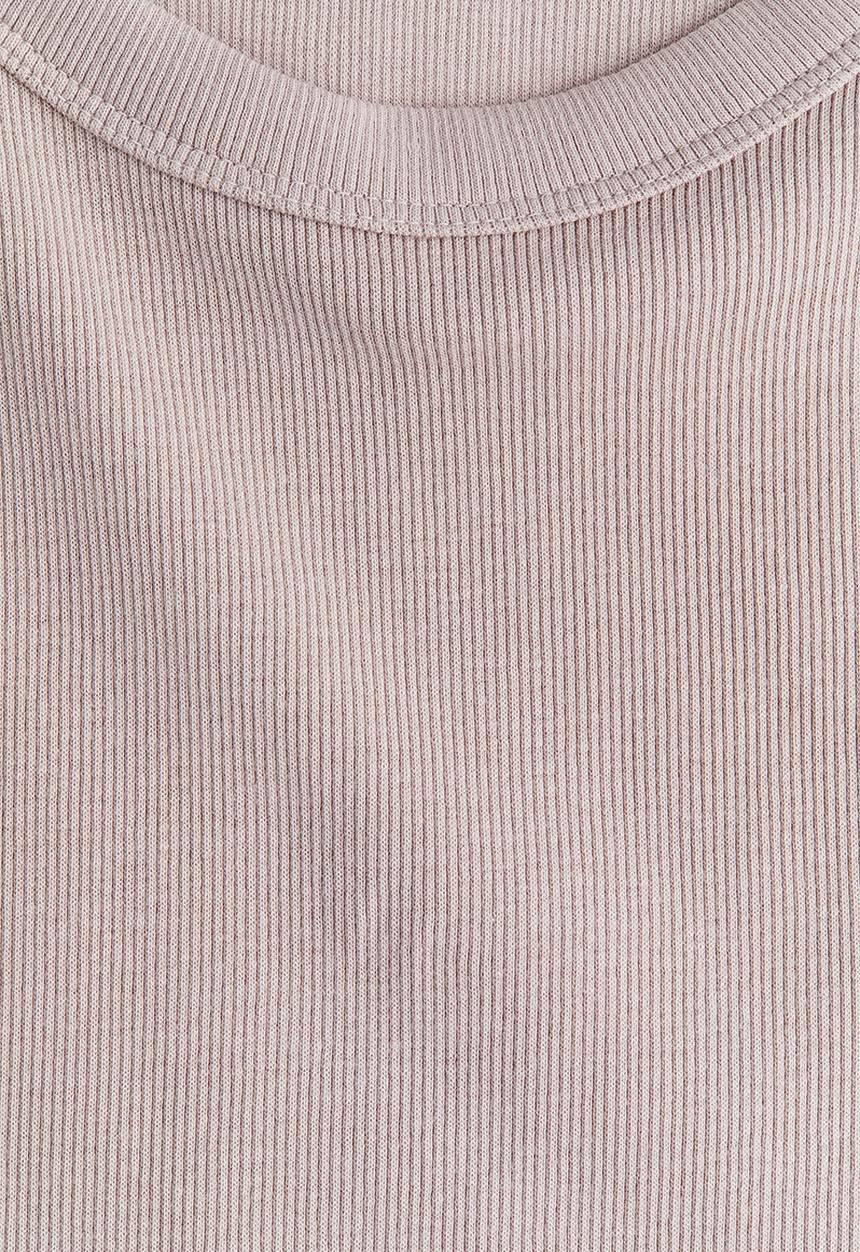 H&M - Ribbed vest top -  light dusty pink