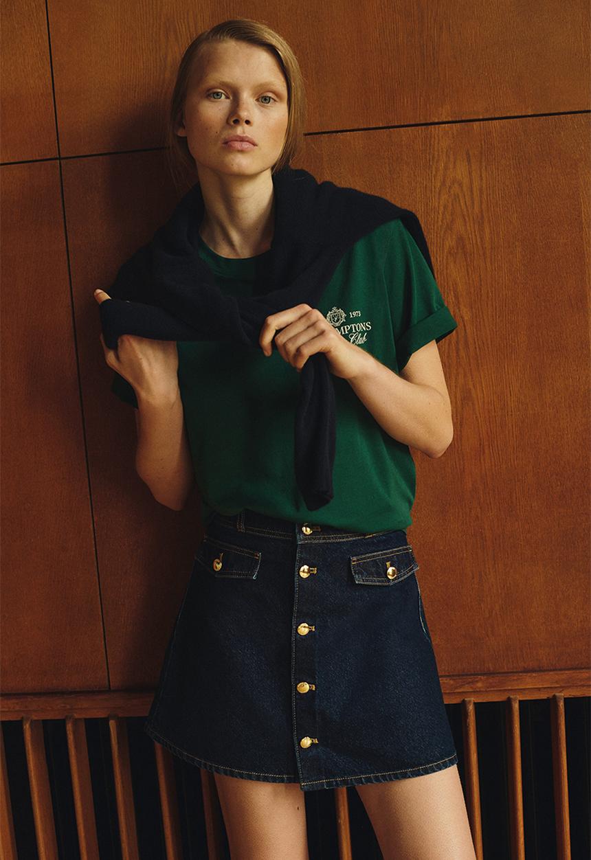 H&M - Printed t-shirt - green/the hamptons