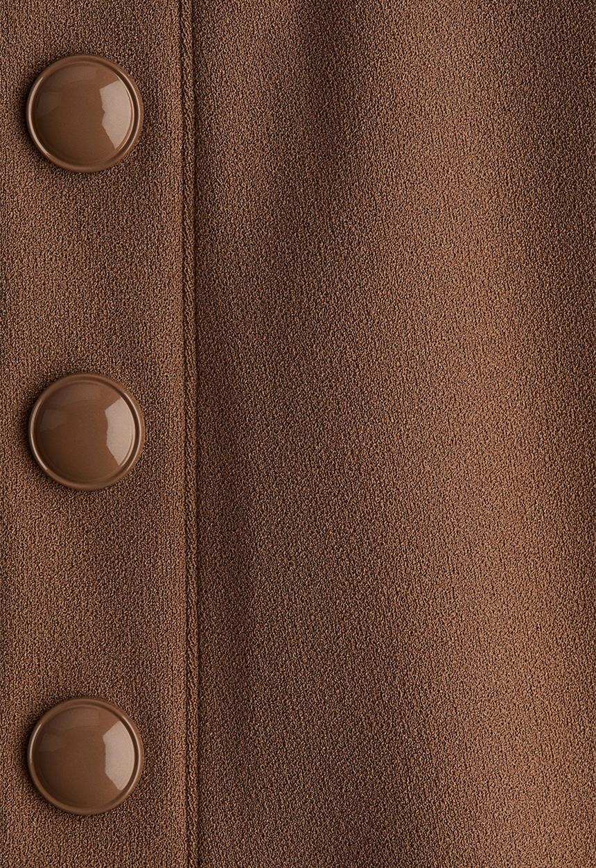 H&M - Button-front trousers - brown