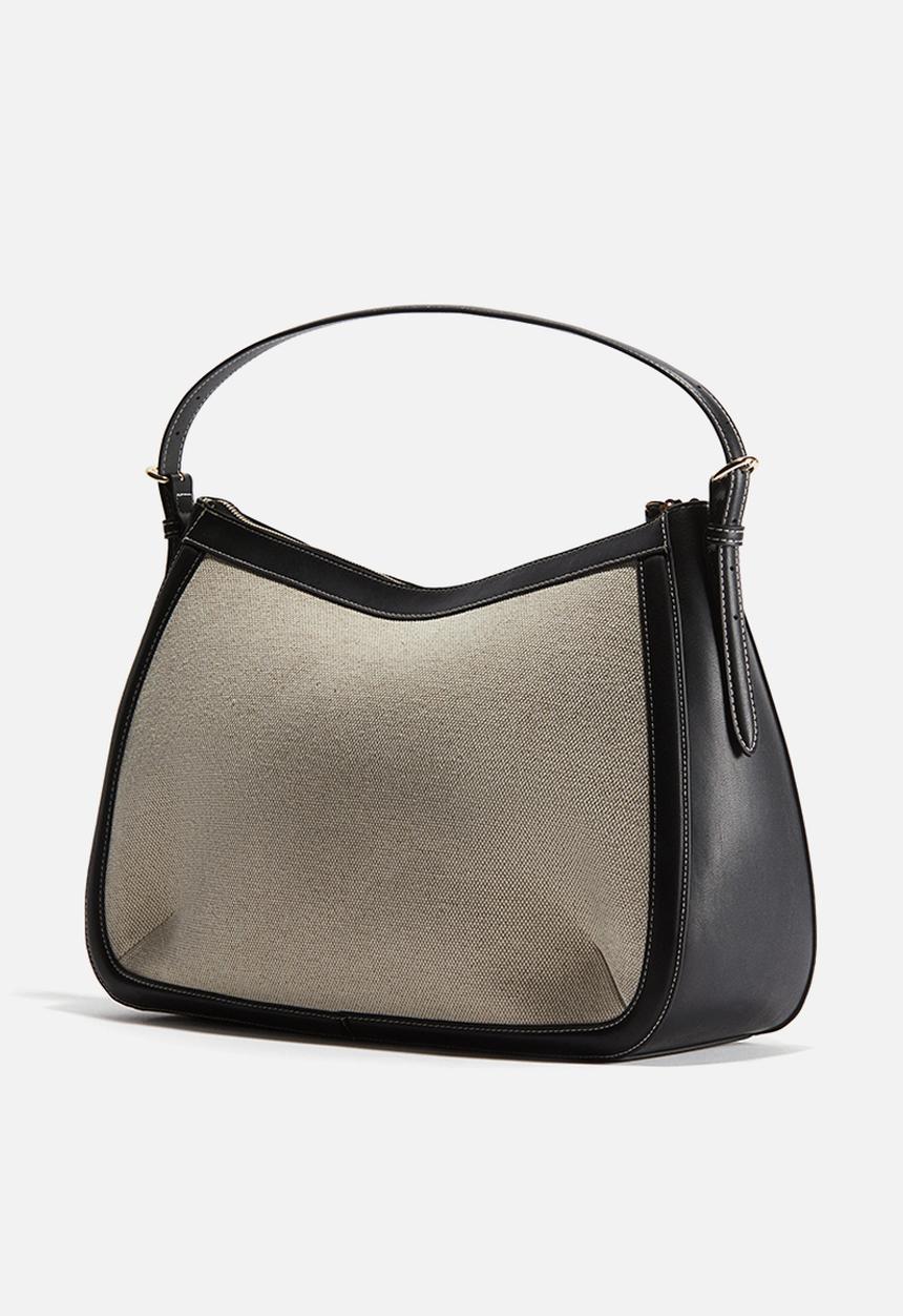 H&M - Shoulder bag - light beige & black