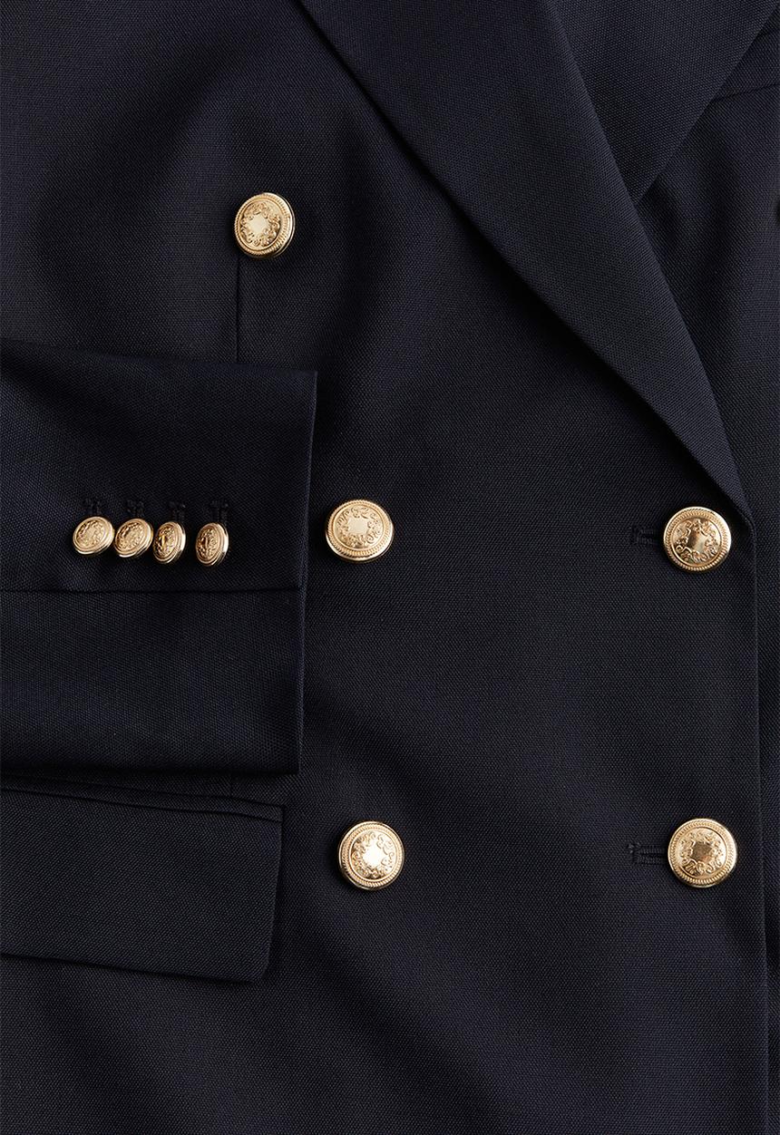 H&M - Double-breasted blazer - navy blue