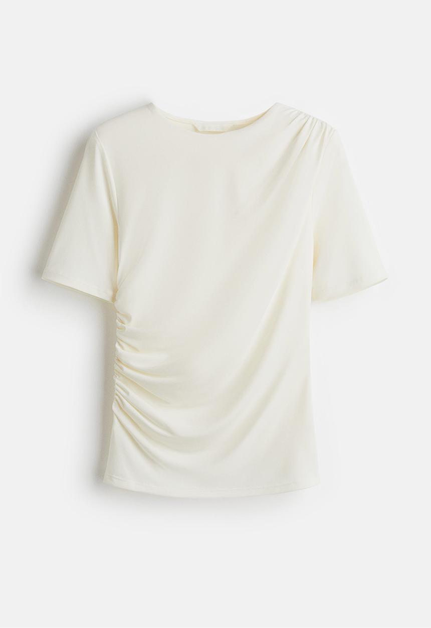 H&M - Draped top - white