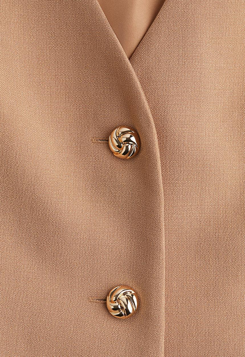 H&M - Button-front dress - beige