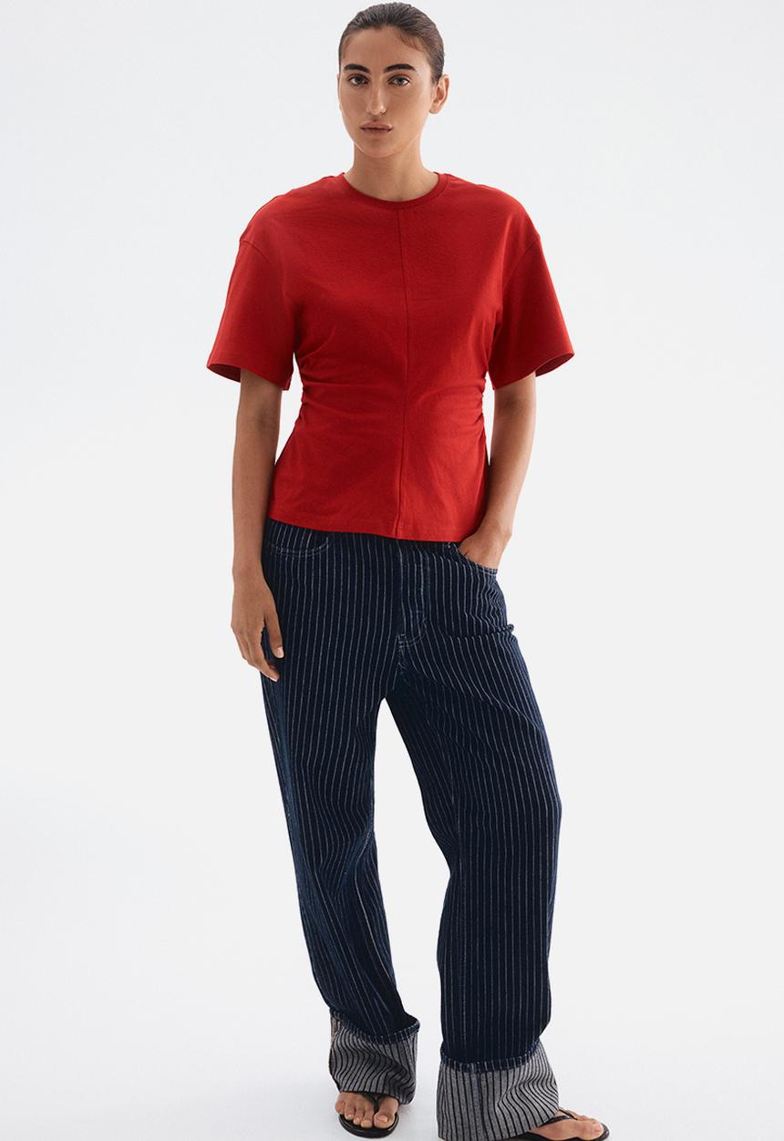 H&M - Waisted t-shirt - red