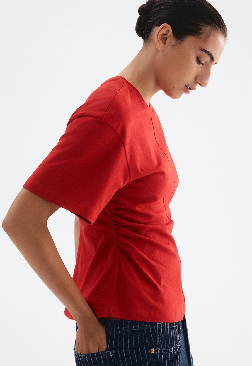 H&M - Waisted t-shirt - red