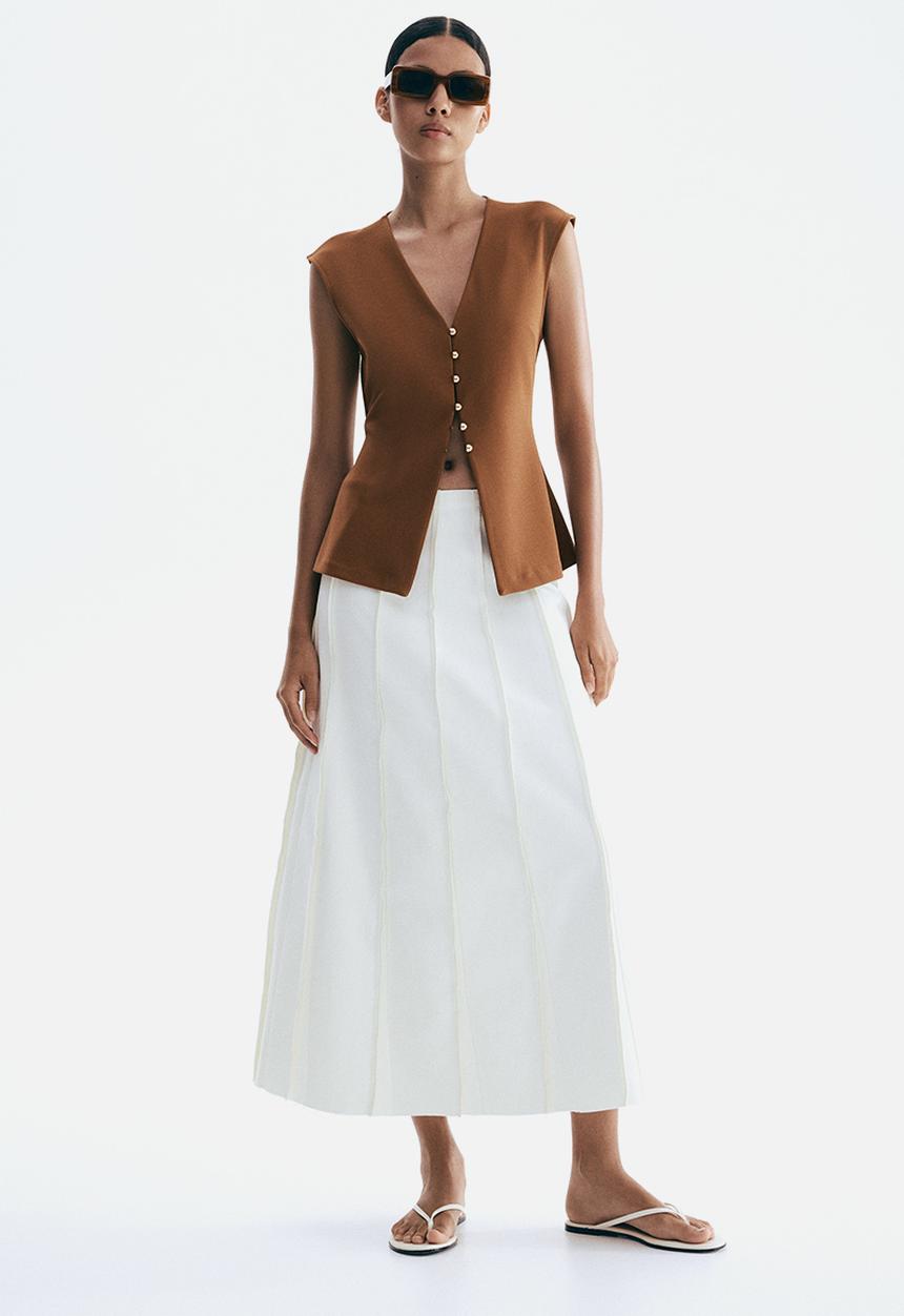 H&M - Interlock waistcoat - brown