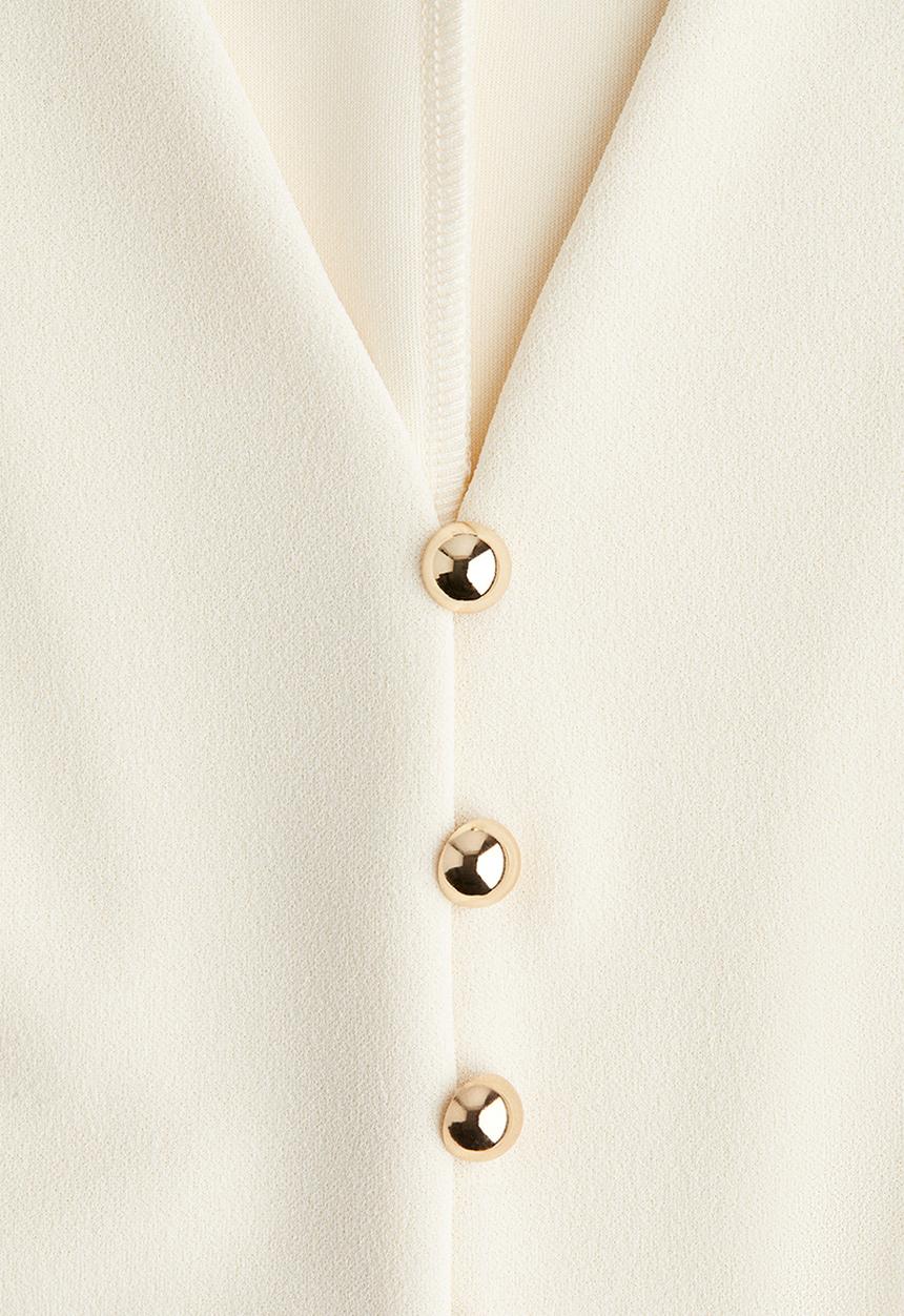 H&M - Interlock waistcoat - cream