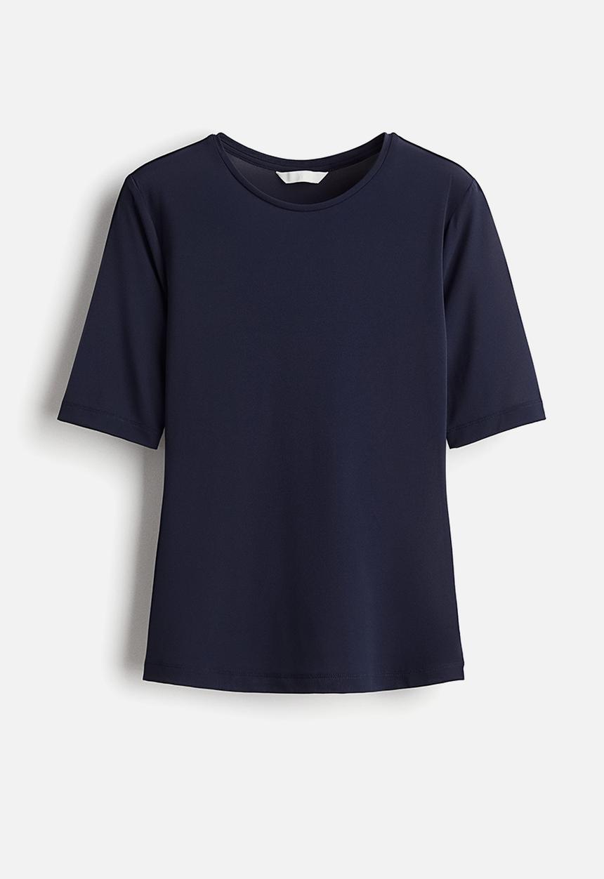 H&M - Fitted t-shirt - navy blue