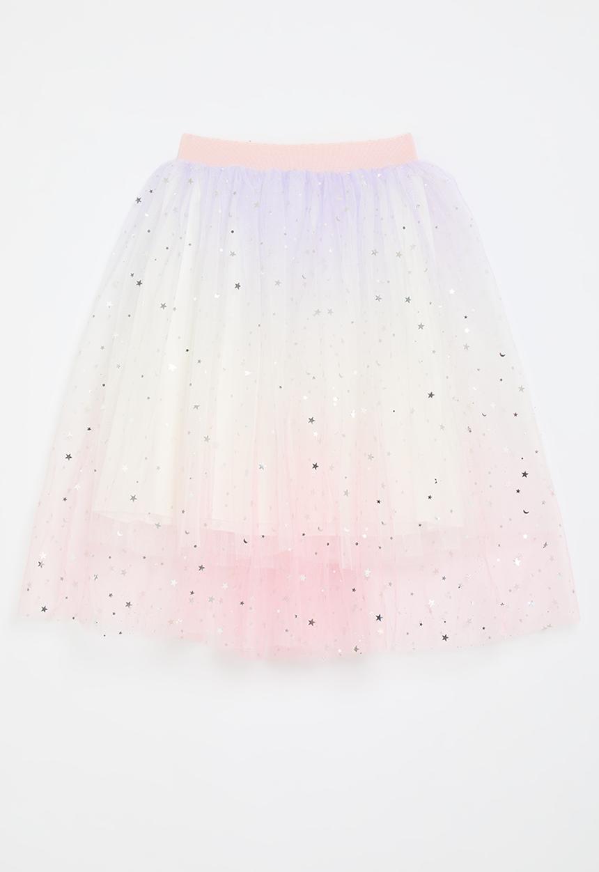 Pop Candy - Star and moon tulle skirt - multicolour ombre