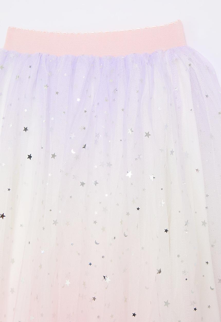 Pop Candy - Star and moon tulle skirt - multicolour ombre