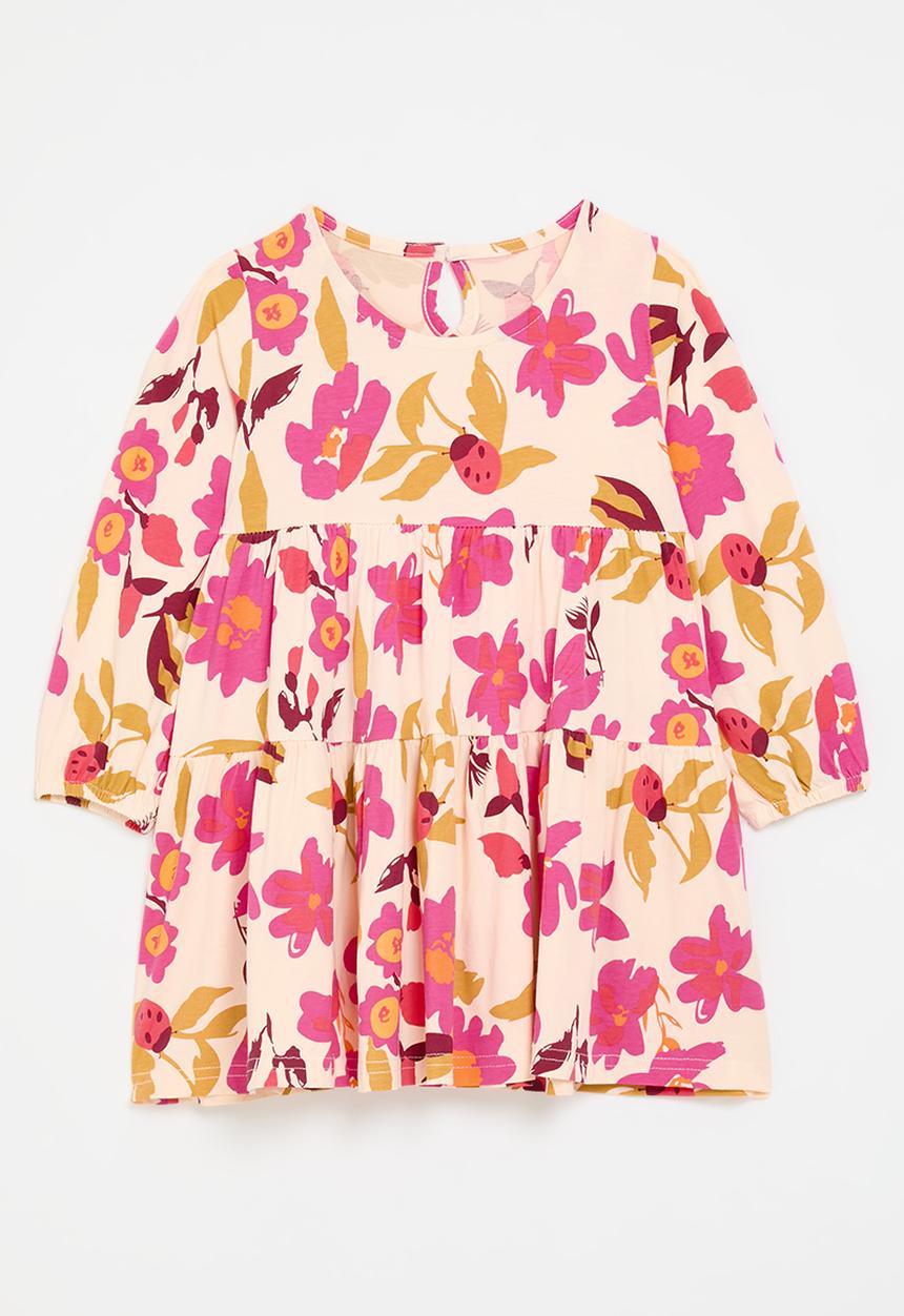 Pop Candy - Long sleeve dress - pale yellow/floral