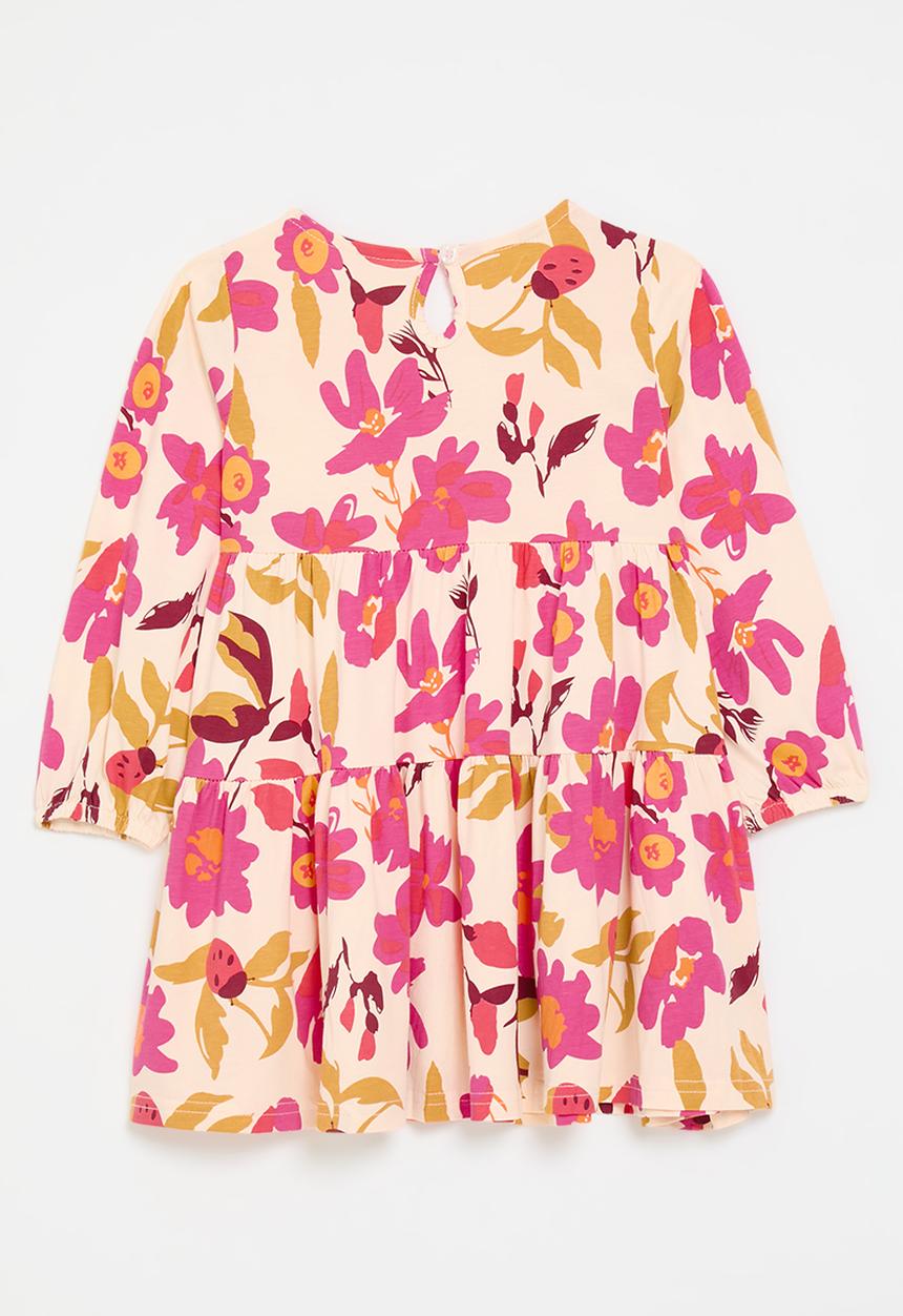 Pop Candy - Long sleeve dress - pale yellow/floral