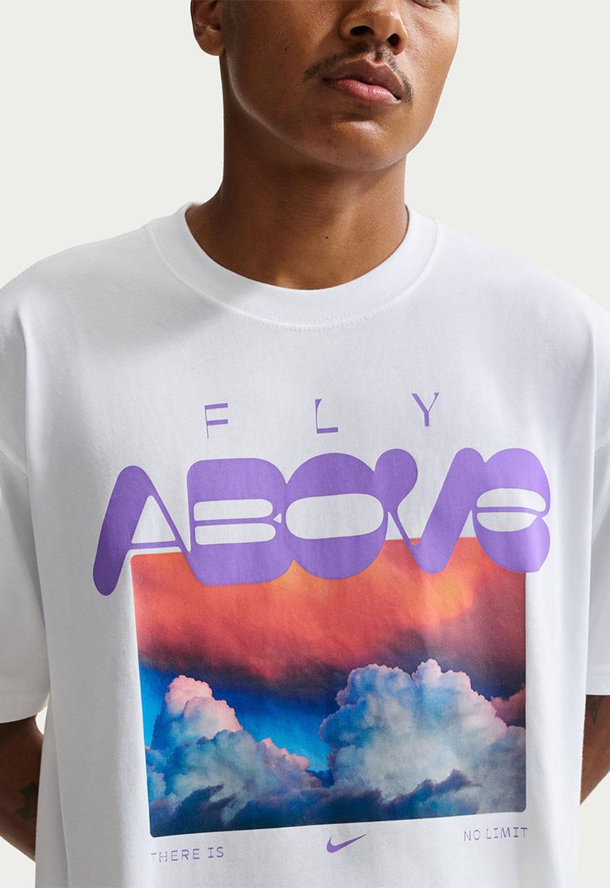 Nike - NSW  FLY ABOVE S/S Tee - White/Multi
