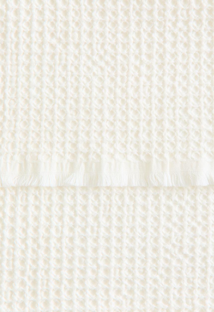 H&M - Waffled bath towel - white